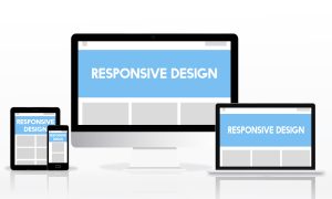 یک طرح که طراحی ریسپانسیو وبسایت را نشان می‌دهد.